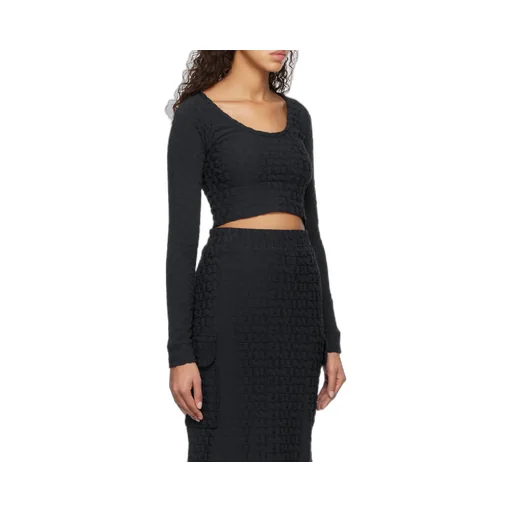 Long-Sleeved Blouse With Round Neck
