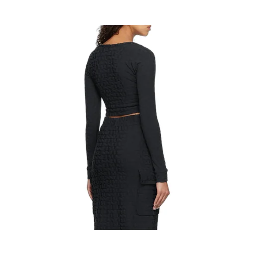 Long-Sleeved Blouse With Round Neck