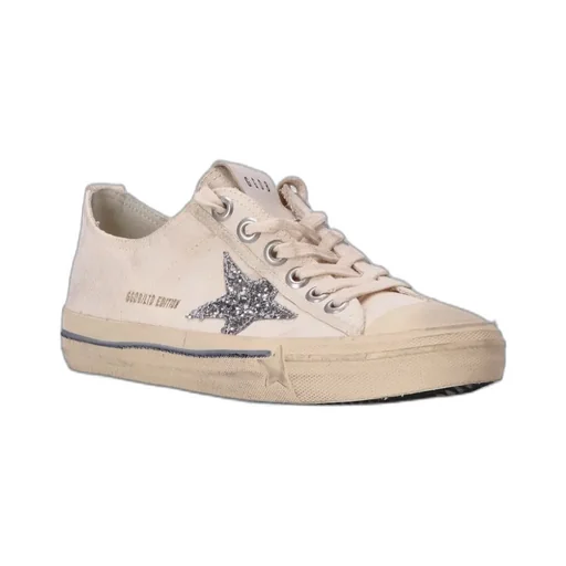 Golden Goose Deluxe Brand V-Star Glittered Sneakers
