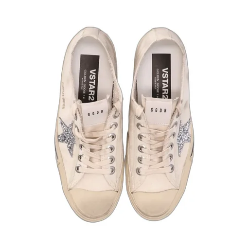 Golden Goose Deluxe Brand V-Star Glittered Sneakers