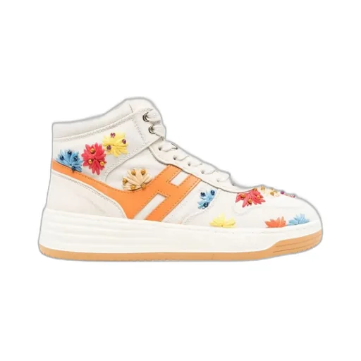 Hogan H630 Embroidered High-Top Sneackers