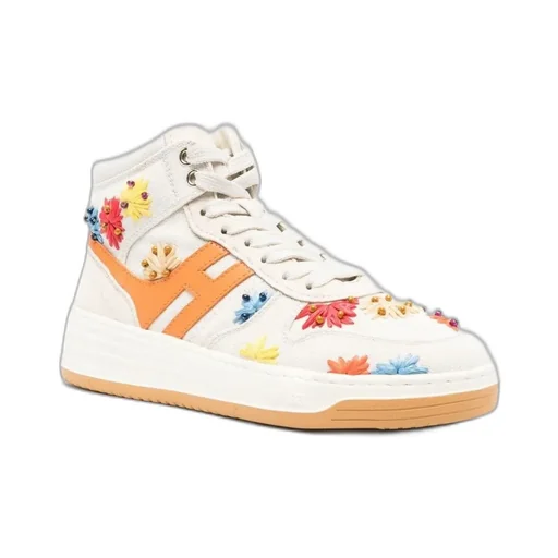 Hogan H630 Embroidered High-Top Sneackers