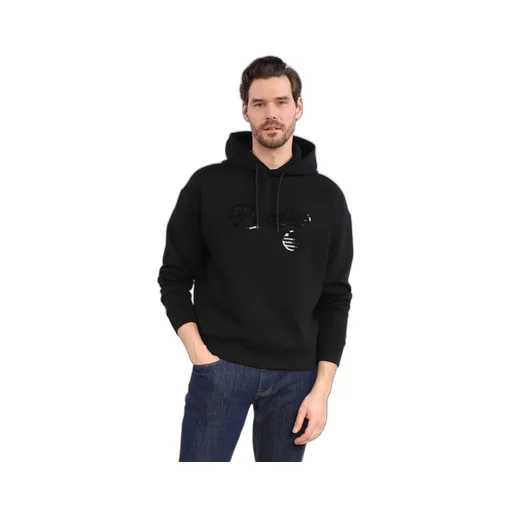 Sequin-Embellished Drawstring Hoodie