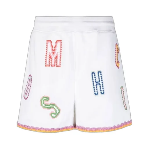 Moschino Logo Embroidered Bermuda Shorts