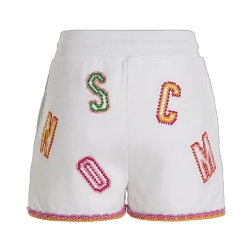 Moschino Logo Embroidered Bermuda Shorts