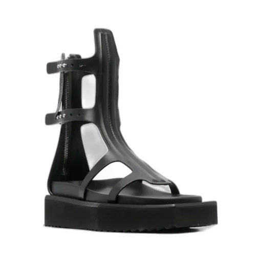 Rick Owens Turbo Cyclops Zipped Spartan Sandals