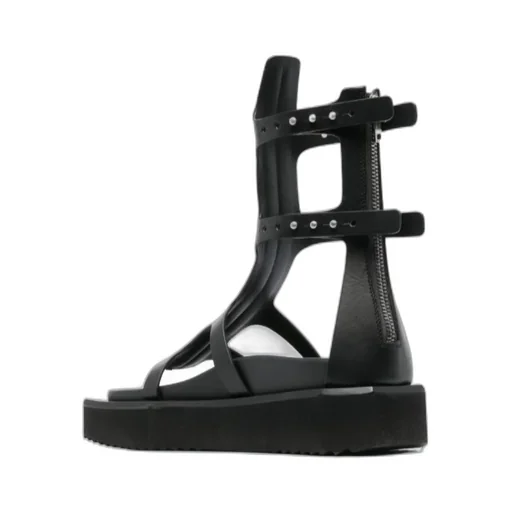 Rick Owens Turbo Cyclops Zipped Spartan Sandals