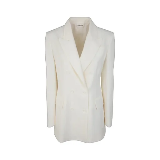 Double-Breasted Linen-Blend Blazer