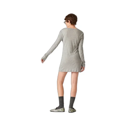 Ribbed Knit Jersey Dress