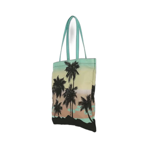 Green Sunset Tote Bag