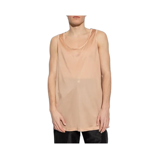 Embroidered-Logo Detail Tank Top