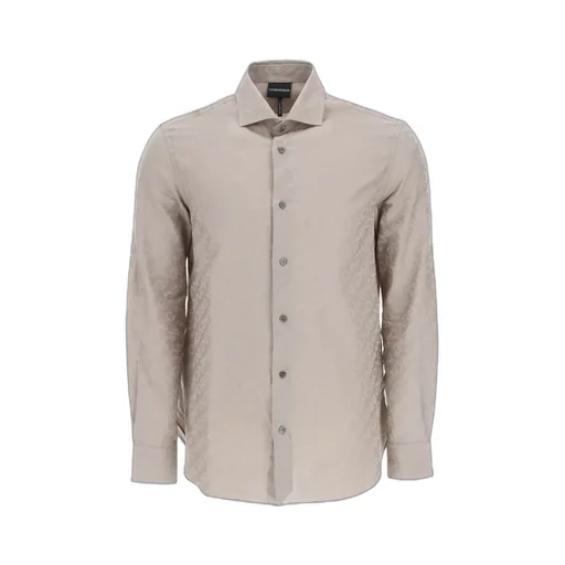 Full-Length Logo Jacquard Shirt