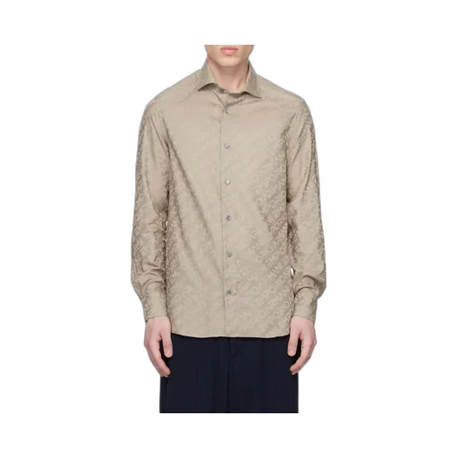 Full-Length Logo Jacquard Shirt