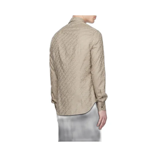 Full-Length Logo Jacquard Shirt
