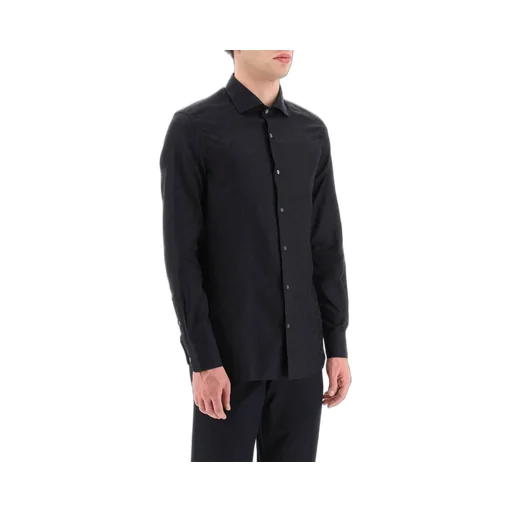 Embossed-Pattern Shirt