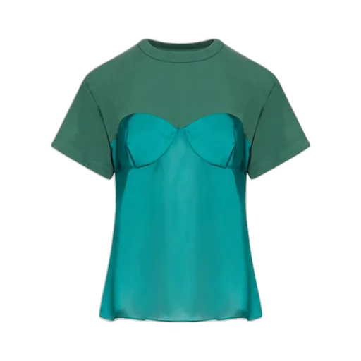Sacai Panelled Jersey T-Shirt