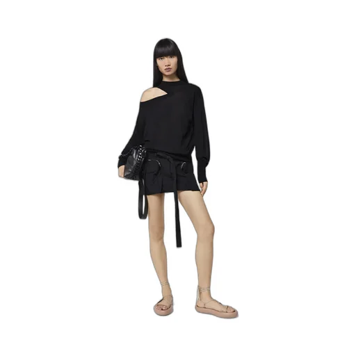 Stella Mccartney Cut Out-Detail Crewneck Knitted Top