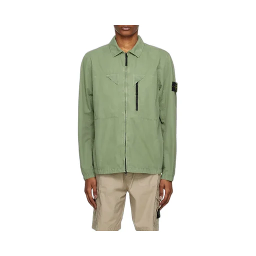 Logo-Patch Shirt Jacket