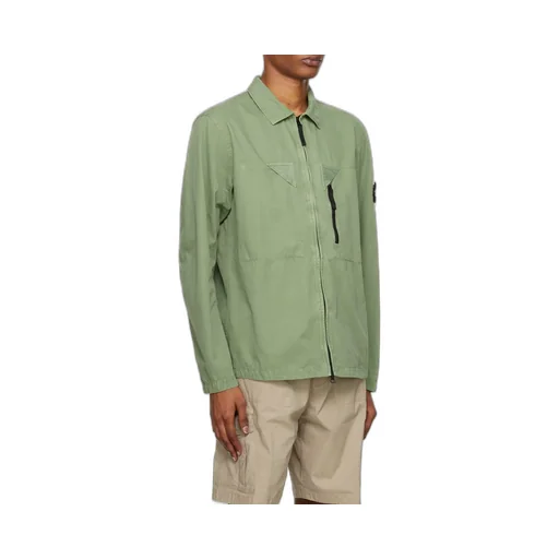 Logo-Patch Shirt Jacket