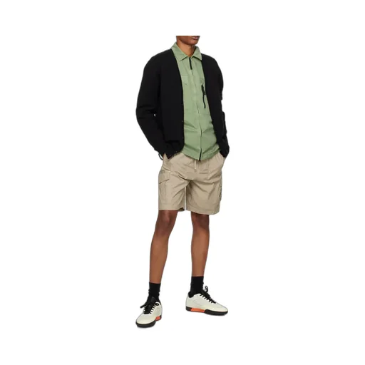 Logo-Patch Shirt Jacket