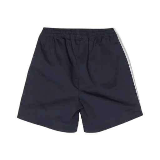 Palm Angels Kids Logo Printed High Waist Shorts