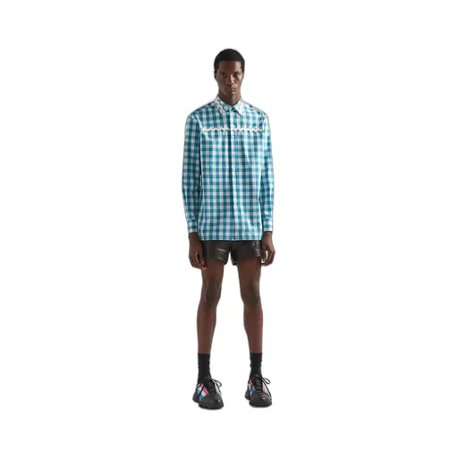 Prada Check-Printed Buttoned Shirt