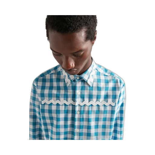 Prada Check-Printed Buttoned Shirt