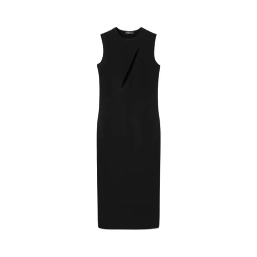 Versace Cut-Out Sleeveless Midi Dress