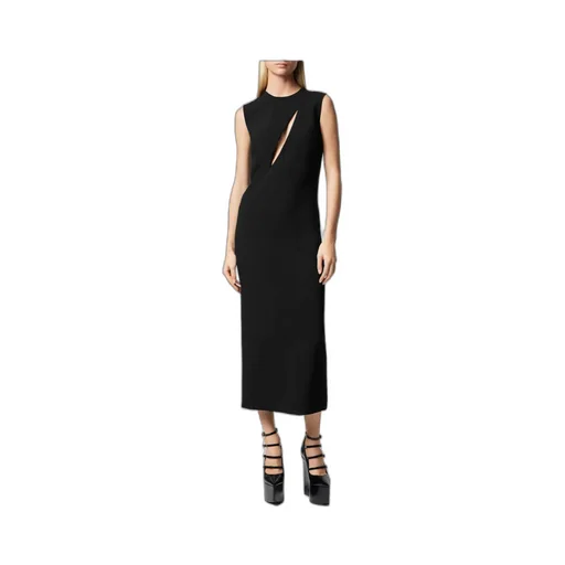 Versace Cut-Out Sleeveless Midi Dress