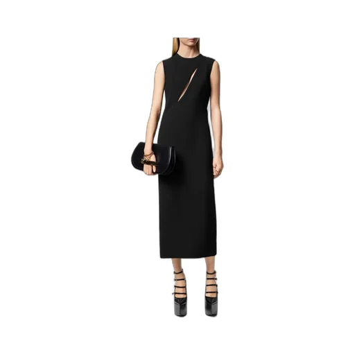 Versace Cut-Out Sleeveless Midi Dress