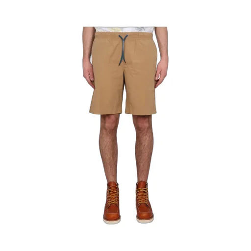 Ps Paul Smith Logo Patch Drawstring Deck Shorts