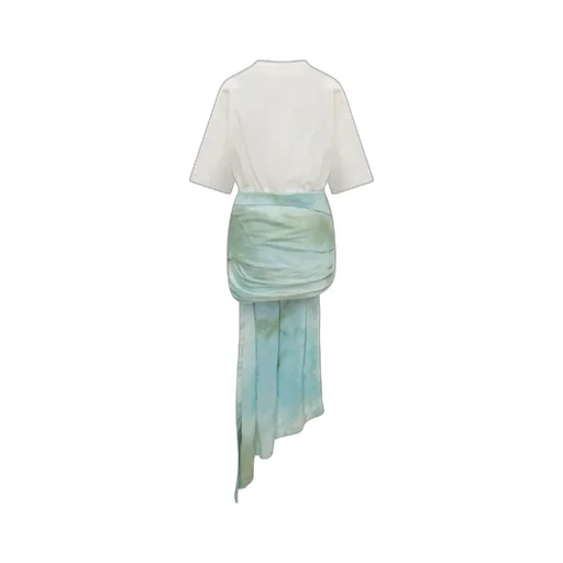 Off-White Bow-Detailed Tie-Dyed Dress