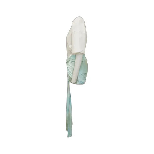Off-White Bow-Detailed Tie-Dyed Dress