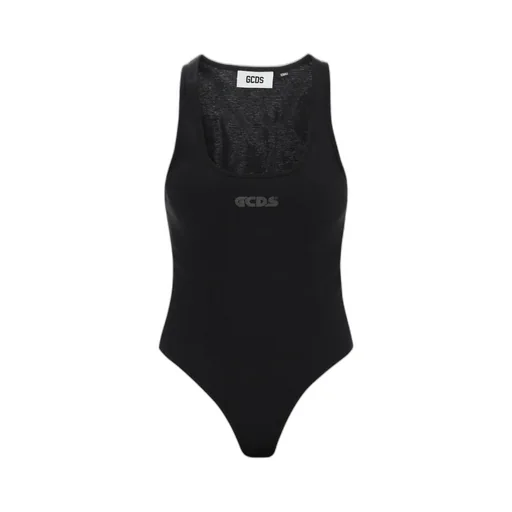 Logo-Print Sleeveless Bodysuit