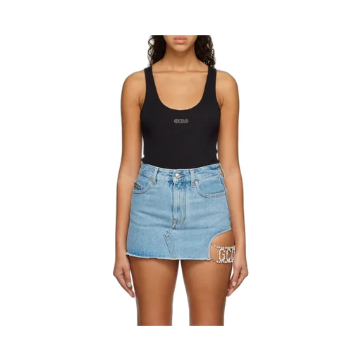Logo-Print Sleeveless Bodysuit