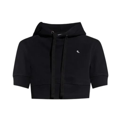 Cropped Short-Sleeve Hoodie