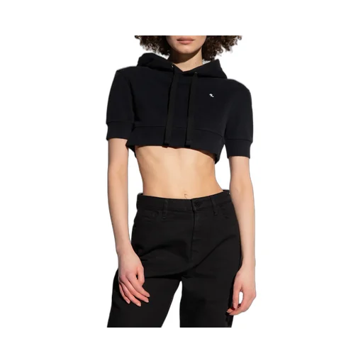 Cropped Short-Sleeve Hoodie