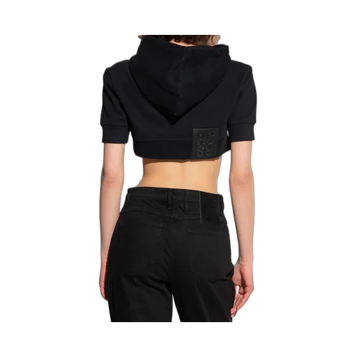 Cropped Short-Sleeve Hoodie
