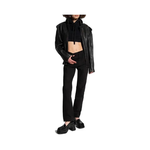 Cropped Short-Sleeve Hoodie