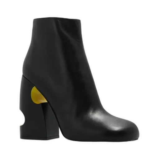 Off-White Cut-Out Zip-Up Boots