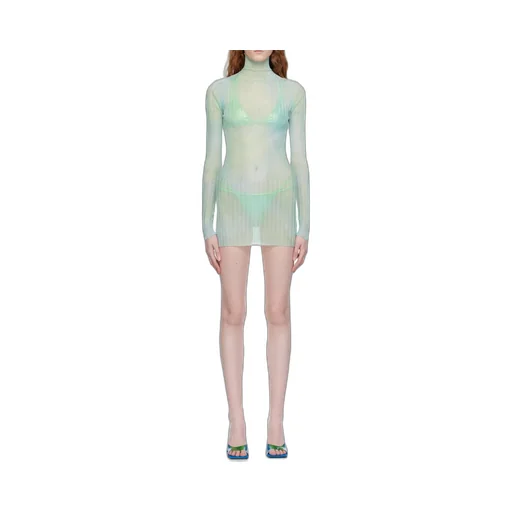 Tie-Dye Sheer Minidress