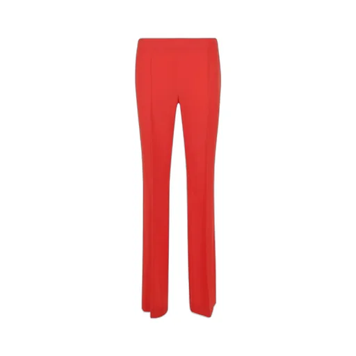 Pressed-Crease Flared Trousers