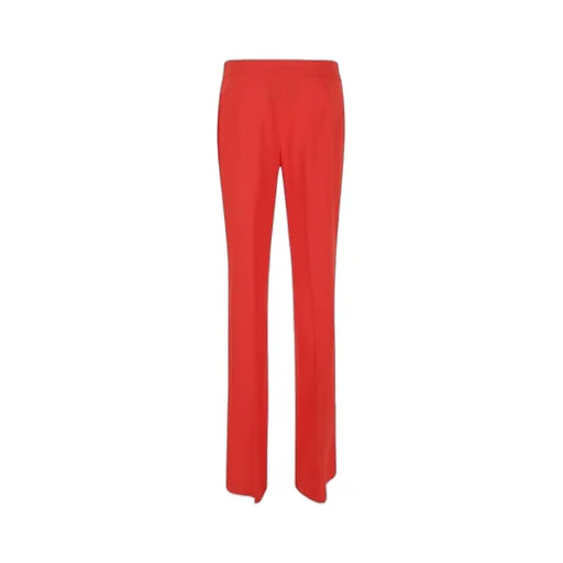 Pressed-Crease Flared Trousers