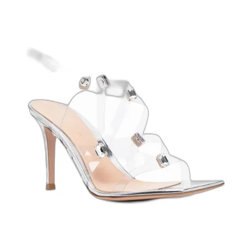 Gianvito Rossi Crystal Fever Caged Sandals