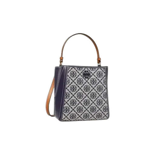 Tory Burch Mcgraw Logo Patch Bucket Bag