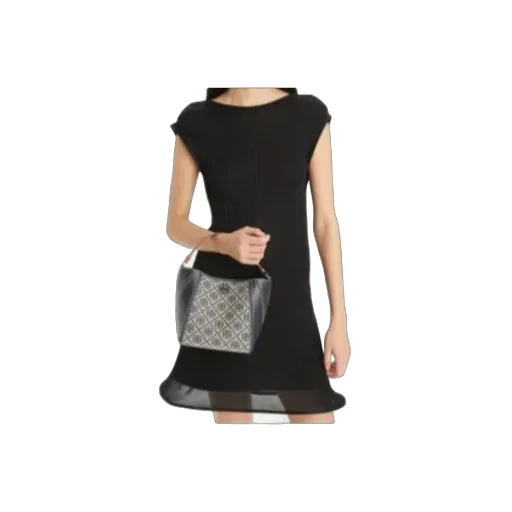 Tory Burch Mcgraw Logo Patch Bucket Bag