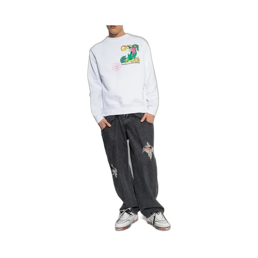 Gcds Long Sleeved Graphic Printed Sweatshirt