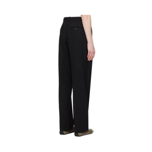 Pleated Straight-Leg Tailored Trousers
