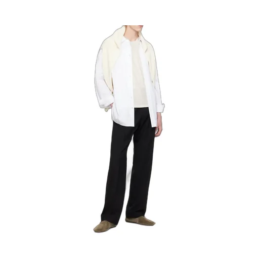 Pleated Straight-Leg Tailored Trousers