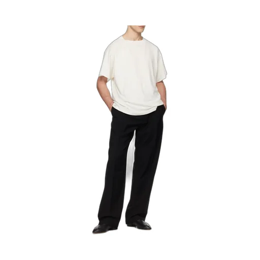 Pleated Straight-Leg Tailored Trousers
